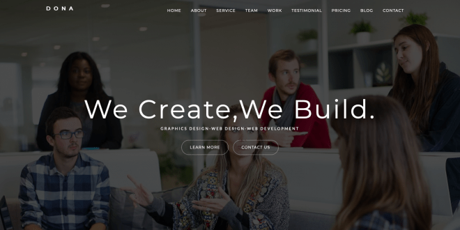 Dona – A Creative Multi-Purpose Parallax WordPress Theme