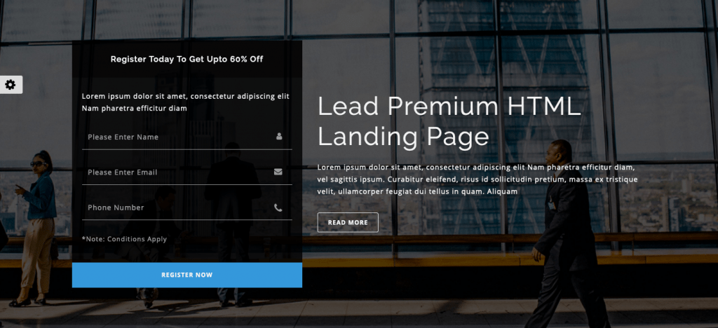LEAD - Multipurpose Responsive HTML Landing Page