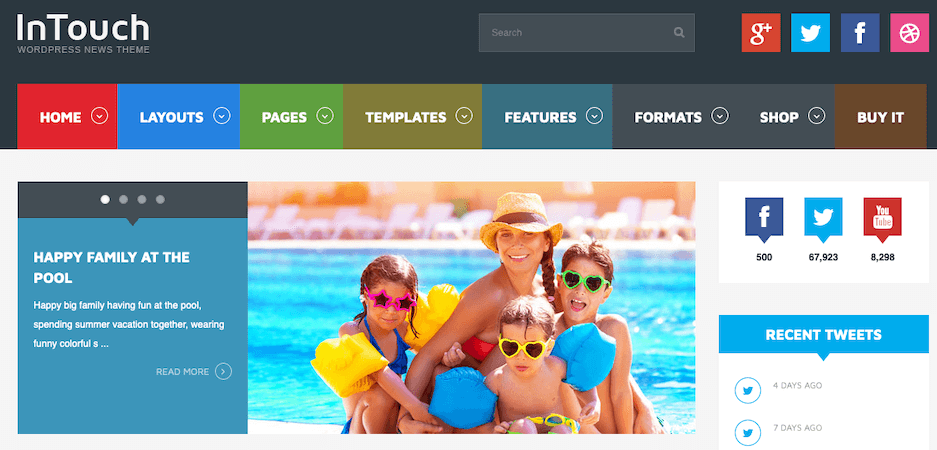 InTouch – Retina Responsive WordPress News Theme