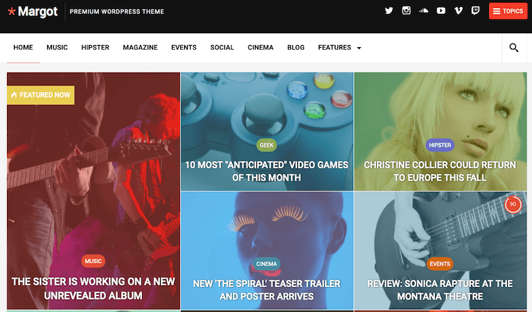 Margot – Premium WordPress Theme