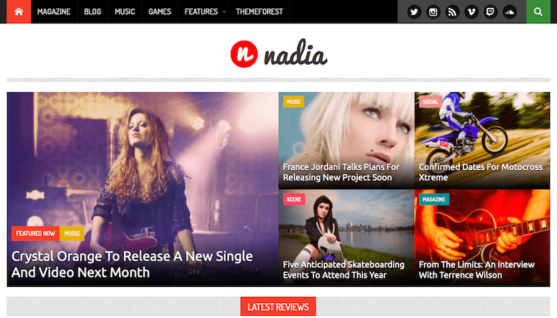 Nadia – Responsive WordPress Theme