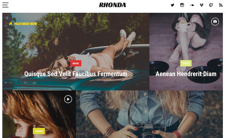 Rhonda – Premium WordPress Theme