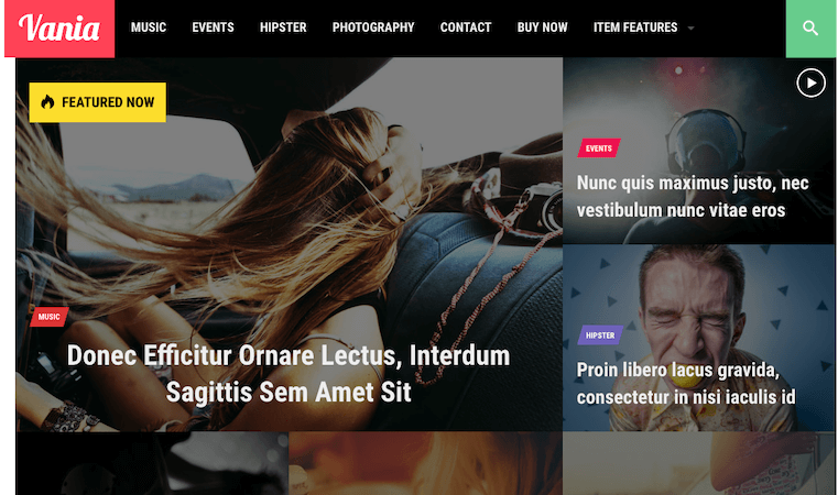 Vania – Premium WordPress Theme