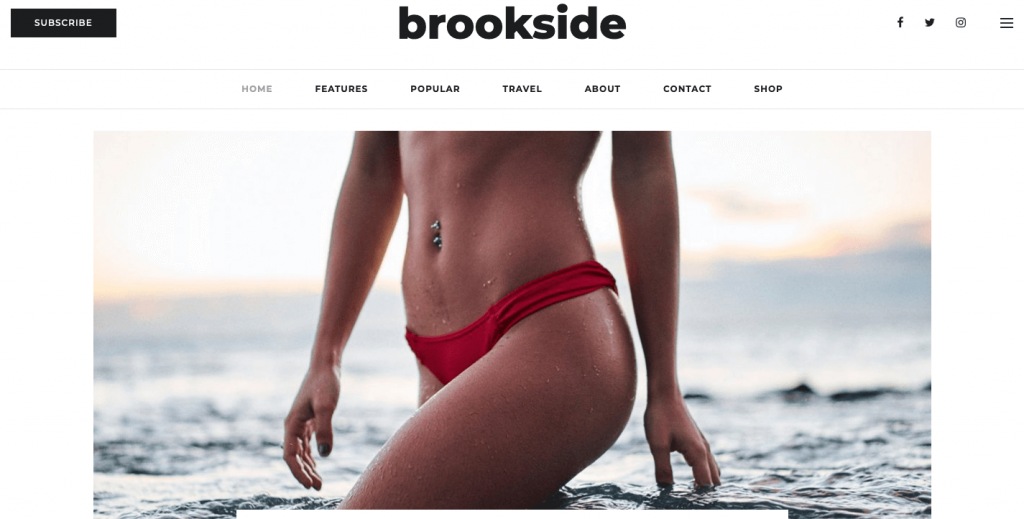 brookside-wordpress blog theme