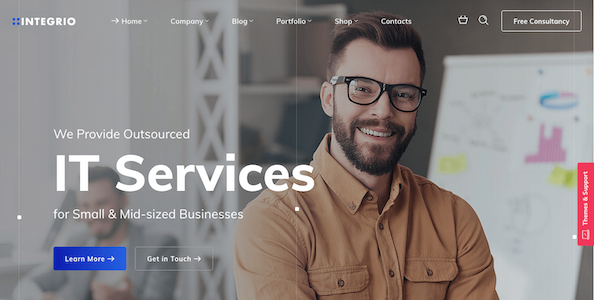 IT company wordpress theme