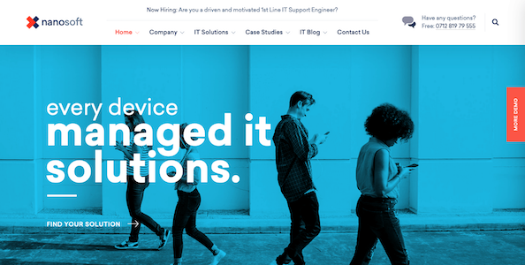 WordPress theme for IT Solutions and Service Companies – Business, Services, Technology