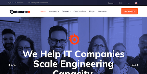Outsourceo wp IT Solutions theme