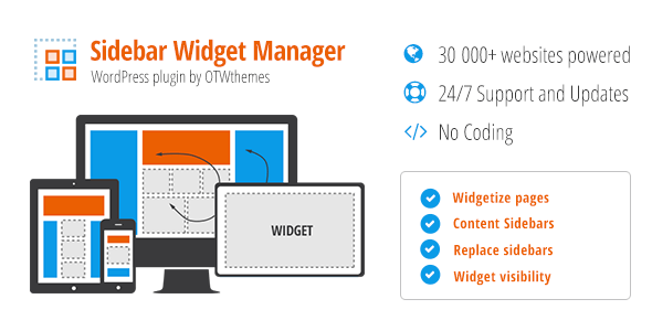 Sidebar Widget Manager for WordPress Preview - CodeCanyon